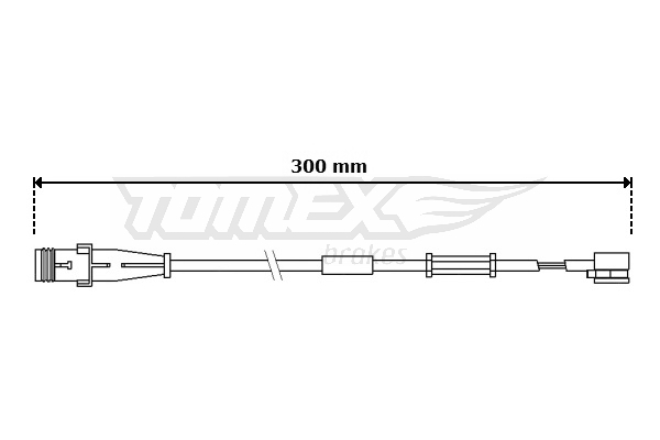 Výstražný kontakt, opotřebení obložení TOMEX Brakes